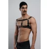 Erkek  Parti Aksesuar, Clubwear, Deri Göğüs Harness, Erkek  Fantezi Giyim - Brfm116