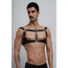 Erkek  Parti Aksesuar, Clubwear, Deri Göğüs Harness, Erkek  Fantezi Giyim - Brfm116