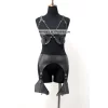Erotik Deri Jartiyer Harness Takım, Kadın Fantezi İç Giyim - Brf1220