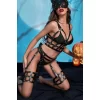 Fantazi Deri Göğüs Ve Jartiyer Harness Takım - Brf846