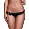 Fantazi İç Giyim Kadın Siyah Dantelli Fantezi G String