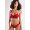 Garland Big Size Plunge Bra, Şarap Rengi Konforlu Ve Şık Sütyen