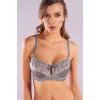 Giselle Half Padded Bra, Gri Toparlayıcı  Konforlu Ve Şık Sütyen