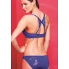 Githa Foam Cup Push Up Bra,saks Mavi Straplez Konforlu Ve Şık Sütyen