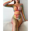 Gökkuşağı Renkli Fantazi Vücut Çorabı