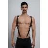Gömlek Üzeri Erkek  Harness Aksesuar, Omuz Detaylı Deri Harness - Brfm135