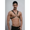 Halka Detaylı X Göğüs Erkek  Harness, Gömlek Kemeri, T-shirt Kemeri, Clubwear - Brfm178