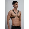Halka Detaylı X Göğüs Erkek  Harness, Gömlek Kemeri, T-shirt Kemeri, Clubwear - Brfm178
