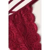 Kadın Bordo Dantel Sütyen Külot Takımı