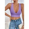 Kadın Siyah Çapraz Sırt Detaylı Şık Crop Top Büstiyer