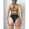 Kadın Siyah Dantelli Fantezi Babydoll