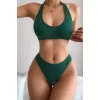 Kadın Yeşil Seamless Tanga Sütyen Takım