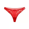 Kırmızı Dantelli Fantezi G String Külot