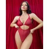 Kırmızı Transparan Fantezi Babydoll