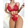 Lastik Detaylı Kırmızı Fantezi Body