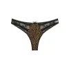 Leopar Desenli Dantelli Fantezi G String Külot