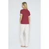 Luz&Pos Arias Closet %100 Pamuklu Dokuma Çizgili Pijama Takımı