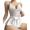 Luz&Pos Arias Closet Beyaz Dantel İşlemeli Kurdelalı Fantezi Tül Babydoll