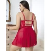 Luz&Pos Arias Closet Büyük Beden Göğüs Kısmı Fiyonklu Dekolteli Fantezi Gecelik