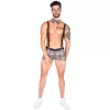 Luz&Pos Arias Closet Ekose Desenli Boxerlı Fantezi Erkek Kostüm