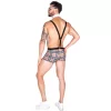 Luz&Pos Arias Closet Ekose Desenli Boxerlı Fantezi Erkek Kostüm