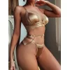 Luz&Pos Arias Closet Fuşya Zincir Detaylı Fantezi Sütyen Takımı