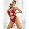 Luz&Pos Arias Closet Kırmızı Transparan Dantelli Fantezi Babydoll
