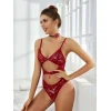 Luz&Pos Arias Closet Kırmızı Transparan Dantelli Fantezi Babydoll