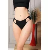 Luz&Pos Arias Closet Siyah Bel Kısmı Dantelli Külot