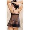Luz&Pos Arias Closet Siyah Göğüsü Açık Fantezi  Babydoll