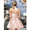 Luz&Pos Arias Closet Somon Askılı Fantezi Mini Elbise