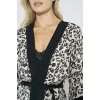 Luz&Pos Arias Closet Viskon Leopar Desenli Sabahlıklı Gecelik Takımı