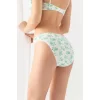 Pamuklu Desenli, 3lü Slip Külot Yeşil (mgp2961)