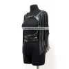 Püskül Detaylı Deri Göğüs Harness, Deri Harness Püsküllü Ceket - Brf999