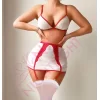 Seksi Sütyenli Mini Etekli Fantazi Hemşire Kostümü