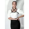 Şık Crop Yaka Harness, Giysi Üzeri Tamamlayıcı Yaka Aksesuar - Brf1290