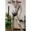 Siyah Deri Bacak Harness - Brf214