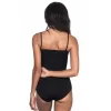 Siyah Mı Emay 1923 Soft İp Askılı Çıtçıtlı  Body