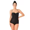 Siyah Mı Emay 2723 Lazer Kesim Göğsü Açık Slip Korse