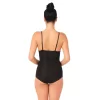 Siyah Mı Emay 2723 Lazer Kesim Göğsü Açık Slip Korse
