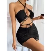 Siyah Şık Fantezi Clup Elbisesi 6682