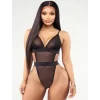 Siyah Transparan Tül Fantezi Babydoll