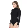 Uzun Kol Boğazlı Çıtçıtlı Kadın Body 322