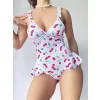 Vişne Desenli Fantezi Body