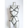 Vücudu Seksi Gösteren Lastik Harness - Brf371