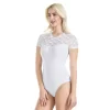Yarım Kol Dantelli Kadın Body 338