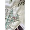 Yeşil Çiçek Büyük Desenli Bodysuit