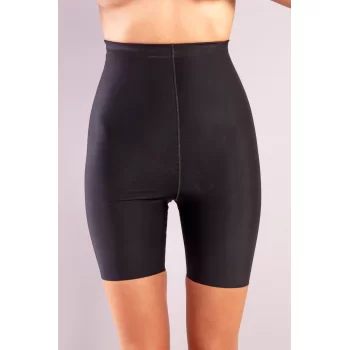 Golshan Girdle Extra Hight Waist Short Corset, İz Yapmayan Görünmez Ekstra Yüksek Bel Uzun Paçalı Siyah Korse
