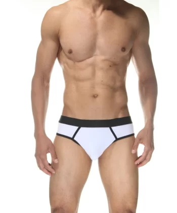 Beyaz Jockstrap Fantezi İç Giyim