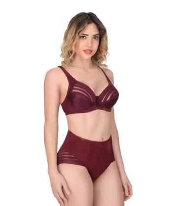 Bordo Emay 177 B Toparlayıcı Sütyen Takım